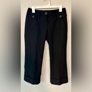 Ann Taylor Lindsay Capri Straight Leg Pants Black Women’s 2